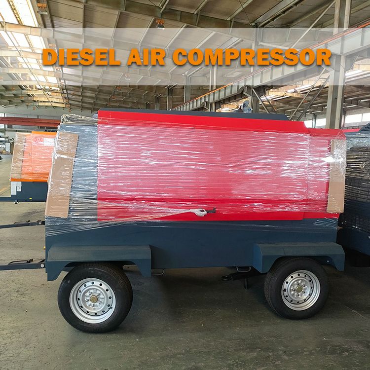 MDW-450-8Y-Industrial Wheel Mobile Portable Diesel Air Compressor