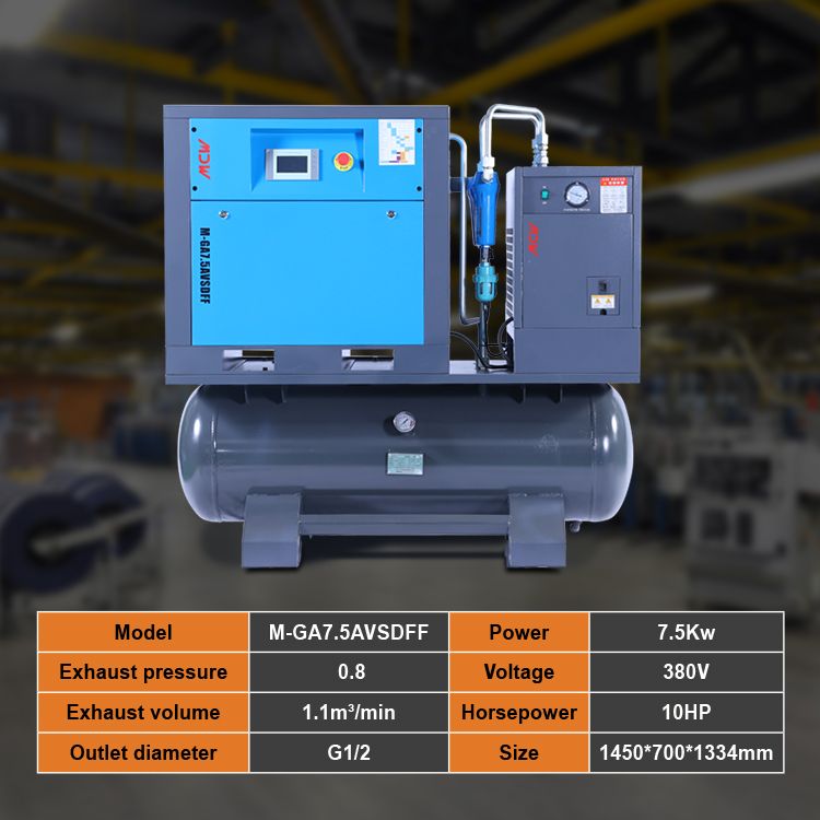 MDW-7.5KW All In One Permanent Magnetic VSD Air Compressor toPrinting